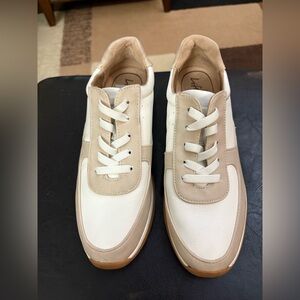 Lifestride Horizon Almond Milk Sneakers Elastic Laces NEW Macy’s Backstage